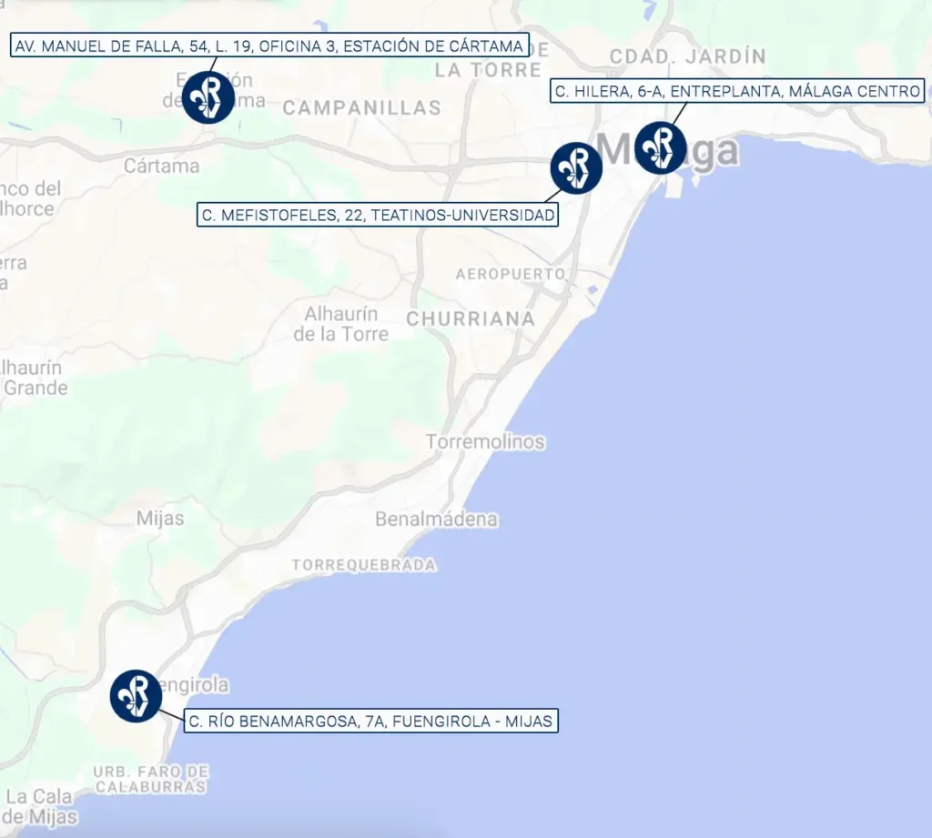 ubicaciones rojano vera malaga