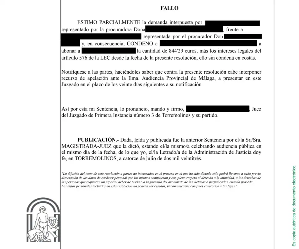 fallo tarjeta revolving