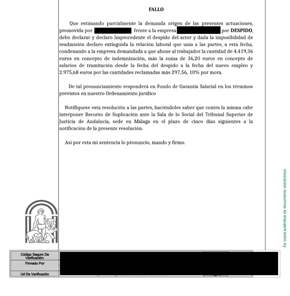 Despido improcedente con contrato temporal en fraude y salarios pendientes